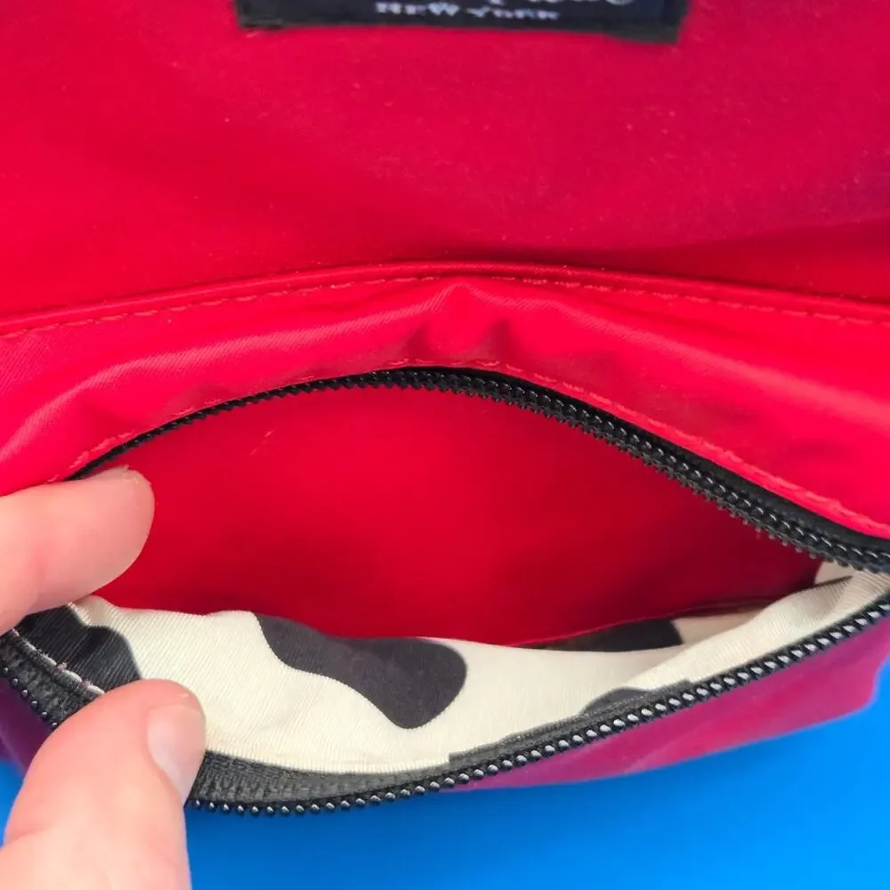 Kate Spade Thomas Anniversary Red Nylon Crossbody Bag Adjustable Strap